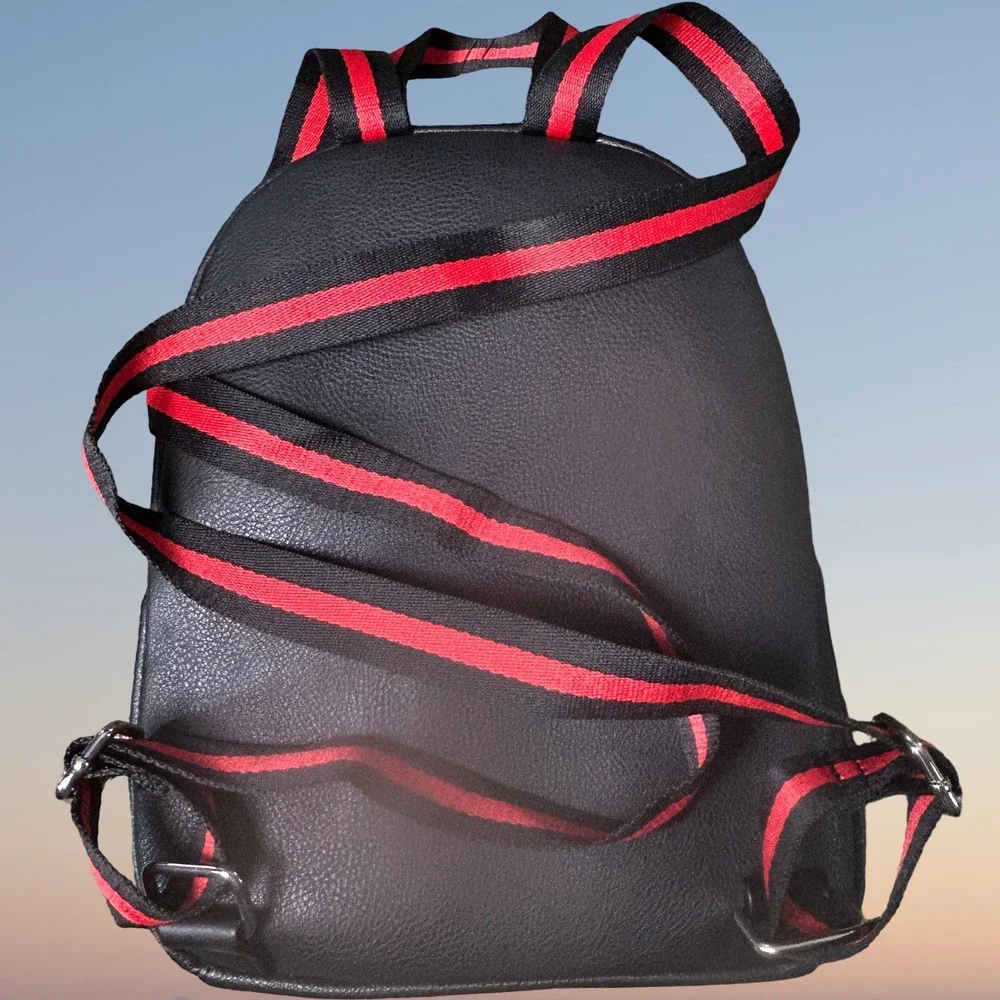 Friday the 13th Jason Voorhees Mask Mini Backpack Black Red Small